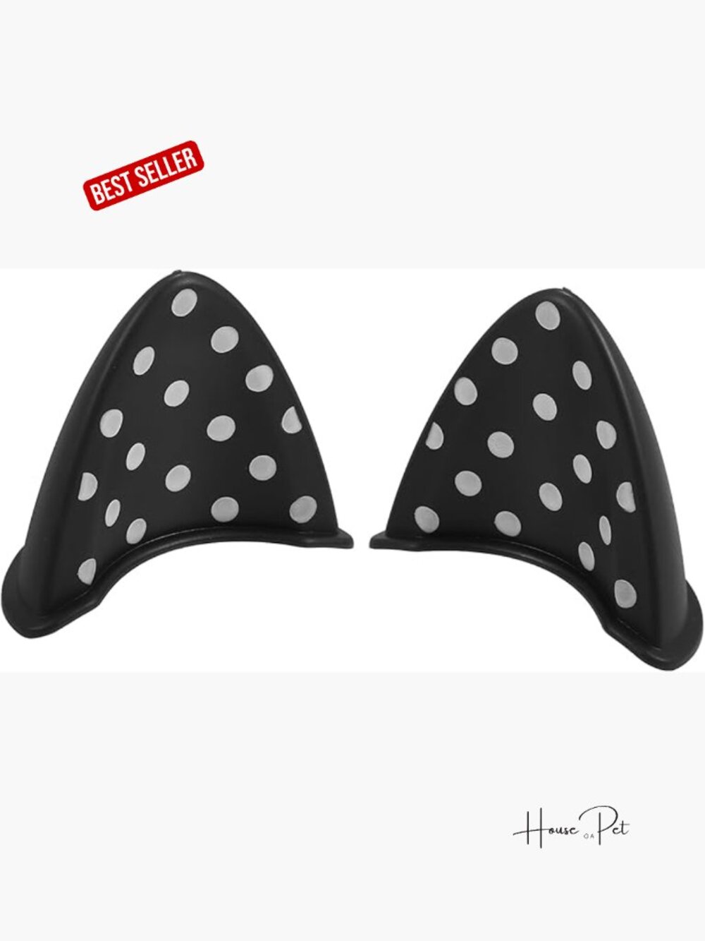 1 Pair Self Adhesive TPU Cat Ears Helmet Decor Accessory